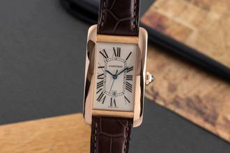 Thumbnail von Cartier Tank Américaine 18k (0,750) Gold Automatik Herrenuhr Ref. W2609156