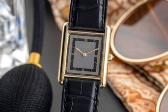 Thumbnail von Cartier Tank Vermeil Silber vergoldet Quarz unisex Ref. 6 81006 Klassiker
