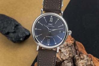 Thumbnail von IWC Portofino Automatic 37 Diamanten Automatik Stahl Herrenuhr Ref. IW458603
