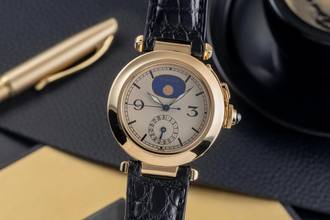 Thumbnail von Cartier Pasha De Cartier Mondphase 18K (0,750) Gold Herrenuhr Ref. 30001