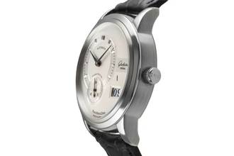 Thumbnail von Glashütte Original PanoMaticDate Stahl Automatik Herrenuhr Ref. 90-01-02-02-04