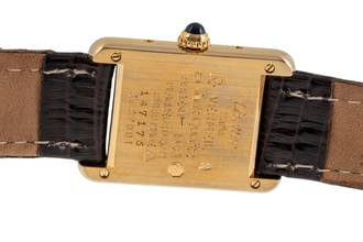 Thumbnail von Cartier Tank Vermeil Trinity Silber vergoldet Quarz Damenuhr Ref. 5057010