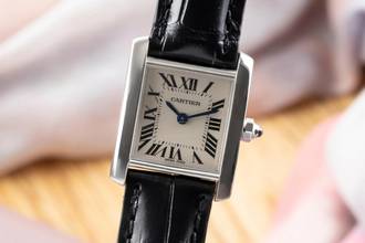 Thumbnail von Cartier Tank Française 18K (0,750) Weissgold Damenuhr Ref. W50012S3 Klassiker