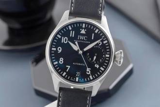 Thumbnail von IWC Große Fliegeruhr Big Pilot Automatik 7 Days Edelstahl Herrenuhr Ref. IW500912 B&P 2017