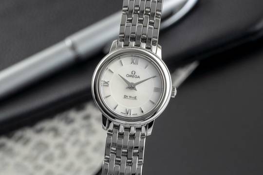  Omega De Ville Prestige MOP Stahl Damenuhr Ref. 424.10.24.60.05.001 B&P 2016  