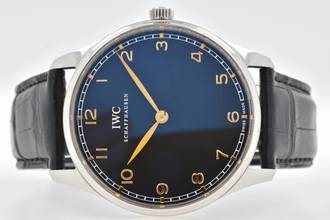Thumbnail von IWC Portugieser Handaufzug Portuguese Manual Wind IW570302 IW5703 Limited Edition Black Dial </h1>