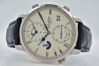 Thumbnail von Glashütte Original Senator Cosmopolite GMT Day Night 1-89-02-01-04-50 18k Service 2023 White Gold Weißgold </h1>