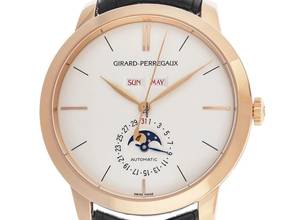 Thumbnail von Girard Perregaux 1966 Mondphase Ref.49535-52-151-BK6A 2019 Full Set Wie Neu Vintage </h1>