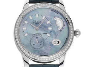  Glashütte Original PanoMatic Luna Großdatum Ref.1-90-12-03-12-02 Full Set Ungetragen 