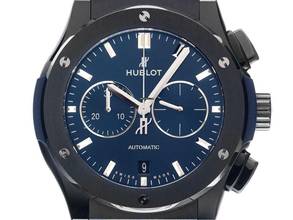 Thumbnail von Hublot Classic Fusion Chronograph Ceramic Blue Ref.541.CM.7170.RX 2025 Full Set Ungetragen