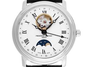  Frederique Constant Classic Heart Beat Mondphase Ref.FC-335MC4P6 Full Set Neu 