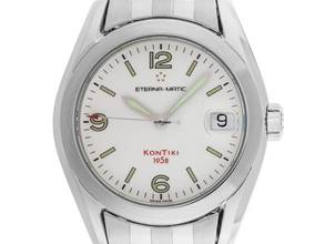 Eterna Matic Kontiki 1858 red Ref.1571-41 1998 original Box sehr gut Vintage 