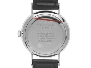 Thumbnail von NOMOS Ludwig Glashütte Jubiläumsuhr Ludwig für Siemens Ref.207 2024 Full Set Ungetragen </h1>
