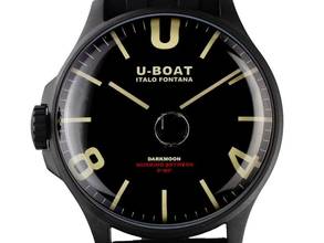  U-Boat Darkmoon BK schwarz PVD Ref.8464/D Full Set Neu 