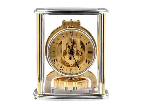  Jaeger-LeCoultre Classic Cintree Tischuhr JLC Stabwerk Ref.5854-74 1982 sehr Gut Vintage  