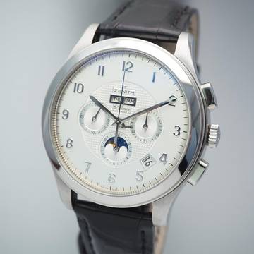  Zenith El Primero Grande Class Triple Date Chronograph TOP cond. full Set 