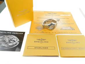 Thumbnail von Breitling Starliner Galactic 30 mit Perlmuttzifferblatt Alle Papiere WEMPE 2008