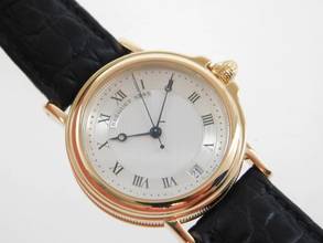 Thumbnail von Breguet Marine Herrenuhr 33 mm 18 Karat Gelbgold Automatik Kaliber 889 mit Faltschließe TOP </h1>