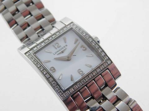  Longines DolceVita Dolce Vita Damenuhr mit original Brillantbesatz 21mm x 29mm im Full Set aus 2013 