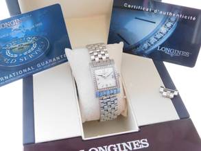 Thumbnail von Longines DolceVita women's watch with original diamond setting, 21mm x 29mm, in full set from 2013