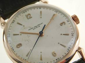 Thumbnail von Patek Philippe Calatrava Rotgold 1578R Vintage Handaufzug 35 mm. Rarität aus 18 Karat Rotgold