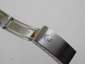 Thumbnail von Rolex Oyster Perpetual Lady Date 26 mm blau - römisch Saphirglas Schnellschaltung von 1997
