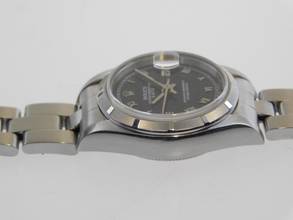 Thumbnail von Rolex Oyster Perpetual Lady Date 26 mm blau - römisch Saphirglas Schnellschaltung von 1997
