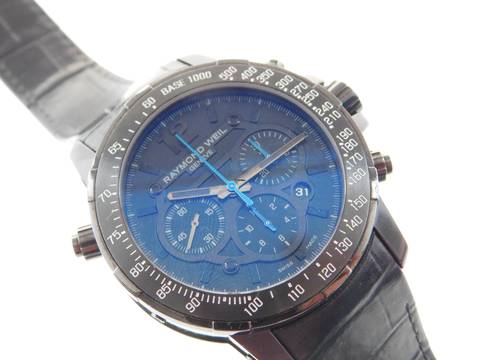  Raymond Weil Nabucco Chronograph Automatik Titan Herrenuhr 47 mm im Full Set </h1> 