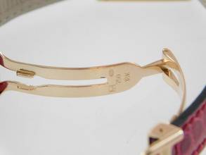 Thumbnail von Cartier Tank Louis Cartier 18 Karat Sunset Spezial mit original Brillantbesatz im Full Set wie NEU