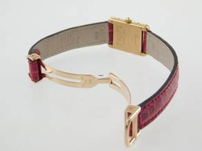 Thumbnail von Cartier Tank Louis Cartier 18 Karat Sunset Spezial mit original Brillantbesatz im Full Set wie NEU