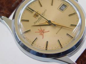 Thumbnail von IWC Herrenuhr Stahl 34 mm Automatik Oman Dial Datum Cal 8541B Rarität