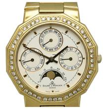  Baume & Mercier Riviera Moonphase Diamond Bezel 