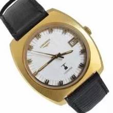 Thumbnail von Longines Ultronic Diapason Date Jumbo yellow gold 18KT 1974’s </h1>