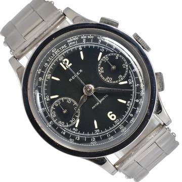  Rolex Chronograph 2508 Antimagnetic black dial 1937’s with Service Official Rolex </h1> 