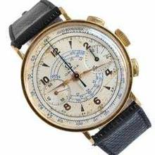 Thumbnail von Omega Classic Chronograph Oversize 37MM caliber 33.3 CHRO yellow gold 18KT 1941’s </h1>