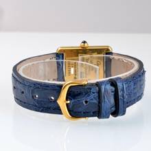 Thumbnail von Cartier Tank Vermeil Must de Tank Vermeil Art Deco 20MM golden plated quartz 1992’s </h1>