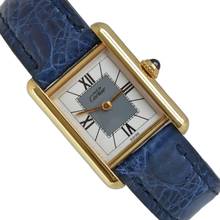 Thumbnail von Cartier Tank Vermeil Must de Tank Vermeil Art Deco 20MM golden plated quartz 1992’s </h1>