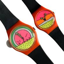  Swatch Art Special Breakdance Keith Haring Limited Edition Lot of two watches Full set 1985’s </h1> 