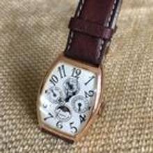 Thumbnail von Franck Muller Cintrée Curvex Perpetual Calendar Moon , 18 Kt. Gold folding closure