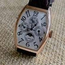 Thumbnail von Franck Muller Cintrée Curvex Perpetual Calendar Moon , 18 Kt. Gold folding closure