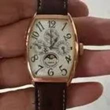 Thumbnail von Franck Muller Cintrée Curvex Perpetual Calendar Moon , 18 Kt. Gold folding closure