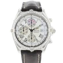  Breitling Chronomat Steel Diamonds White Dial </h1> 