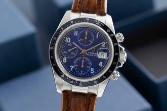  Tudor Prince Date Chronograph Edelstahl Automatik Herrenuhr Ref. 79260 Box  