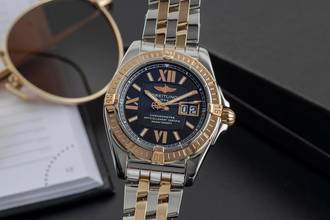  Breitling Cockpit Stahl / Gold Automatik Herrenuhr Ref. C4935012 inkl. Papiere  