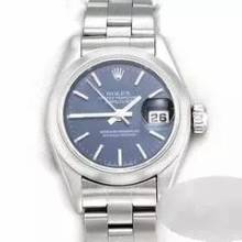 Thumbnail von Rolex Oyster Perpetual Lady Date Datejust 26mm Edelstahl Automatik Damen Stahl Damenuhr Stainless Steel Oyster-band Chronometer Blue Dial </h1>