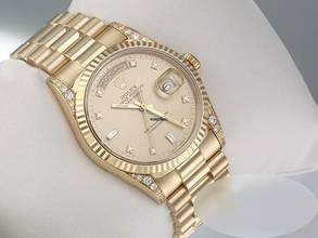 Thumbnail von Rolex Day-Date 36 36mm 18338 1996 Diamanten Gelbgold 750 Automatik 18kt Yellow Gold President-band Chronometer Oyster </h1>