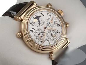Thumbnail von IWC Da Vinci Perpetual Calendar Rattrapante Perpetual Calendar Ewiger Kalender Iw3754 2005 Automatik Iwc-service 2025 18kt Rose Gold