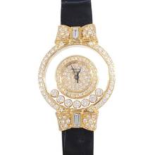 Thumbnail von Chopard Happy Diamonds Damenarmbanduhr Happy Diamonds Quarz mit Brillanten und Diamanten aus 750 Gelbgold Schliesse vergoldet Fullset