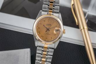 Thumbnail von Tudor Prince Date Stahl / Gold Roman Dial Automatik Ref. 74033 Papiere