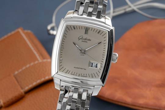  Glashütte Original Senator Stahl Automatik Herrenuhr Ref. 39-42-53-52-14  